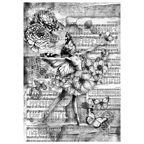 Ciao Bella - Decopatch Papier "Meaningful Memories" Mixed Media Rice Paper A4 - 4 Bogen