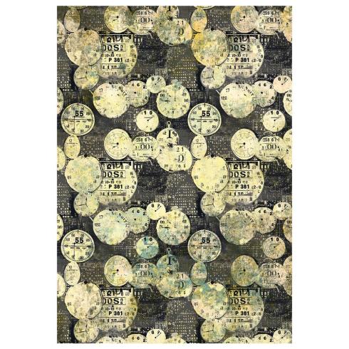 Ciao Bella - Decopatch Papier "Time Capsule" Mixed Media Rice Paper A4 - 4 Bogen