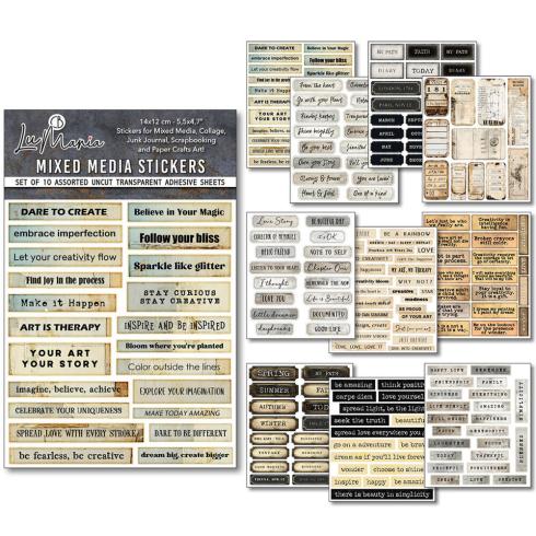 Ciao Bella - Aufkleber "Little Words" Mixed Media Stickers