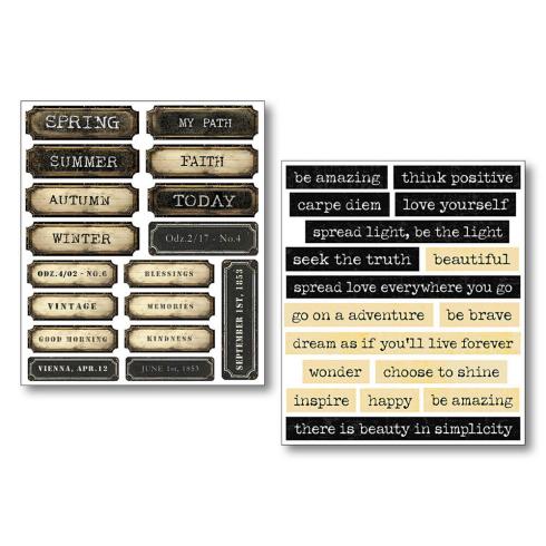 Ciao Bella - Aufkleber "Little Words" Mixed Media Stickers