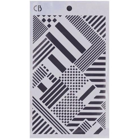 Ciao Bella - Schablone 5x8 Inch - Mixed Media Triple Layer Stencils Set "#005"
