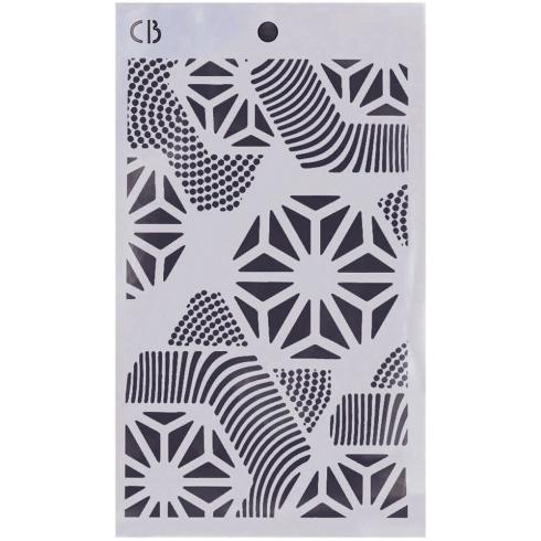 Ciao Bella - Schablone 5x8 Inch - Mixed Media Triple Layer Stencils Set "#005"