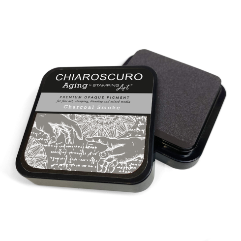 Ciao Bella - Chiaroscuro Aging Ink Pad "Charcoal Smoke" Pigment Stempelkissen