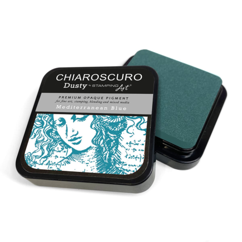 Ciao Bella - Chiaroscuro Dusty Ink Pad "Mediterranean Blue" Pigment Stempelkissen
