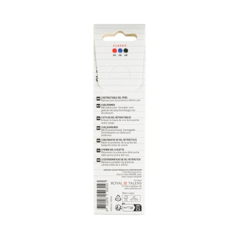 Sakura - Gelstift - Classic Set "Blue Red Black" Gelly Roll Pen Retractable