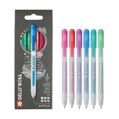 Sakura - Gelstift - Metallic Set "Rainbow" Gelly Roll Pen Retractable