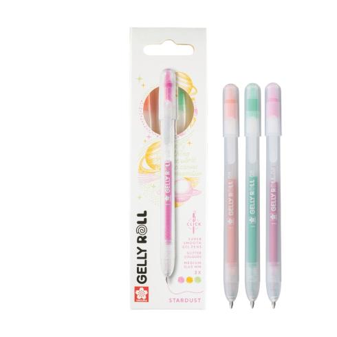 Sakura - Gelstift - Stardust Set "Orange Emerald Pink" Gelly Roll Pen Retractable