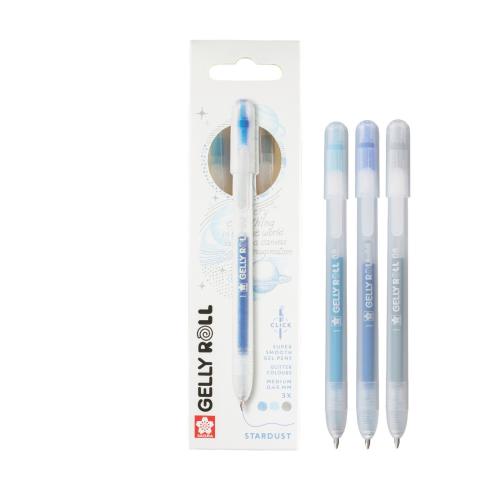 Sakura - Gelstift - Stardust Set "Sky Blue Blue Silver" Gelly Roll Pen Retractable