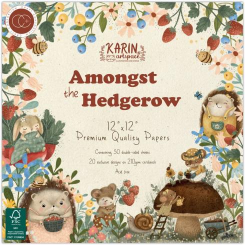 Craft Consortium - Designpapier "Amongst the Hedgerow" Paper Pad 12x12 Inch - 30 Bogen