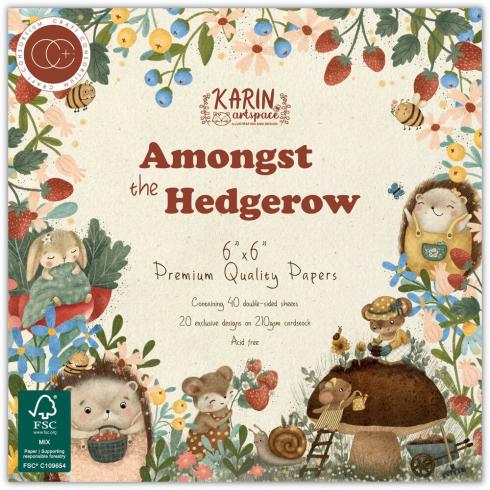 Craft Consortium - Designpapier "Amongst the Hedgerow" Paper Pad 6x6 Inch - 40 Bogen
