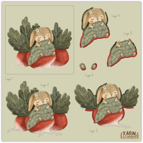Craft Consortium - 3D Decoupage Set "Amongst the Hedgerow" 18 Bogen