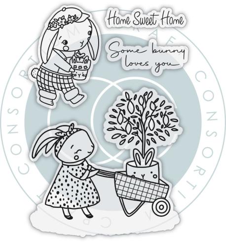 Craft Consortium - Stempelset "Bunny" Clear Stamps