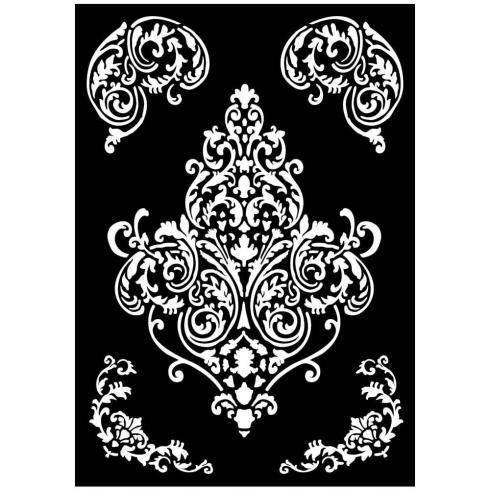 Stamperia - Schablone A3 "Frieze and Corners" Stencil