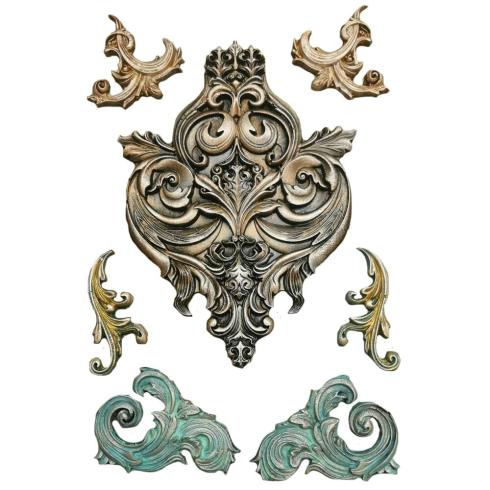 Stamperia - Gießform A4 "Frieze and Corners" Soft Mould