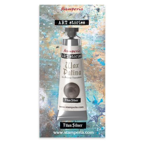 Stamperia - Antik Wachs "Titan Silver" Wax Patina 40ml