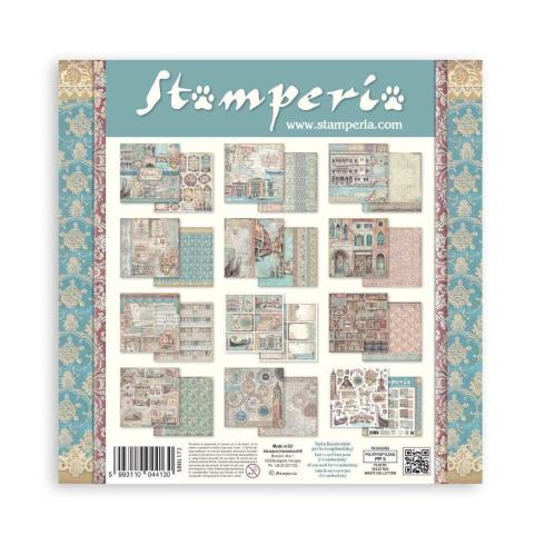 Stamperia - Designpapier "Venice City of Art" Paper Pack 12x12 Inch - 10 Bogen