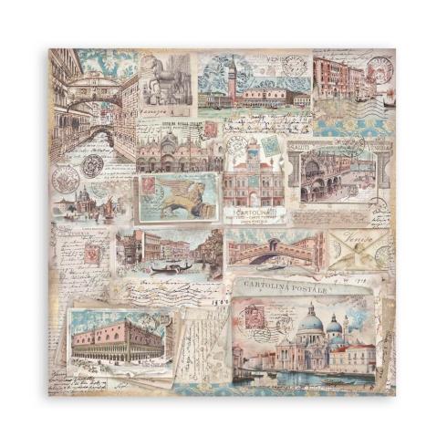 Stamperia - Designpapier "Venice City of Art" Maxi Paper Pack 12x12 Inch - 10 Bogen