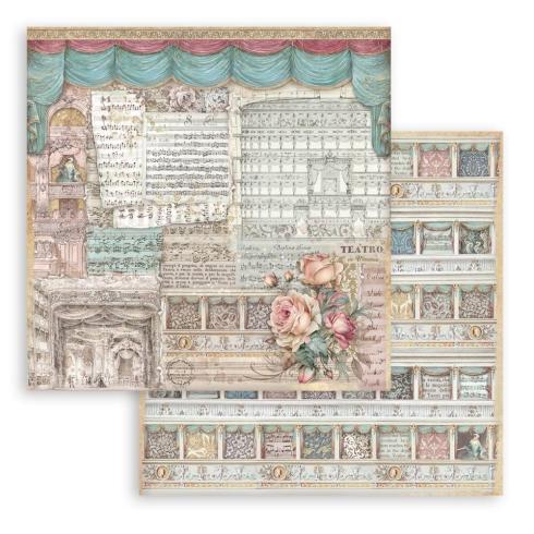 Stamperia - Designpapier "Theatre" Paper Sheets 12x12 Inch - 10 Bogen