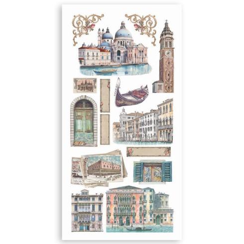 Stamperia - Stanzteile "Venice City of Art" Paper Cut-outs 6x12 Inch - 4 Bogen