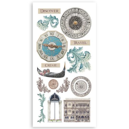 Stamperia - Stanzteile "Venice City of Art" Paper Cut-outs 6x12 Inch - 4 Bogen