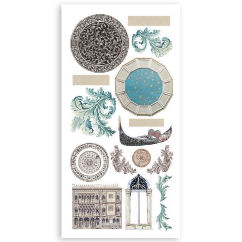 Stamperia - Stanzteile "Venice City of Art" Paper Cut-outs 6x12 Inch - 4 Bogen