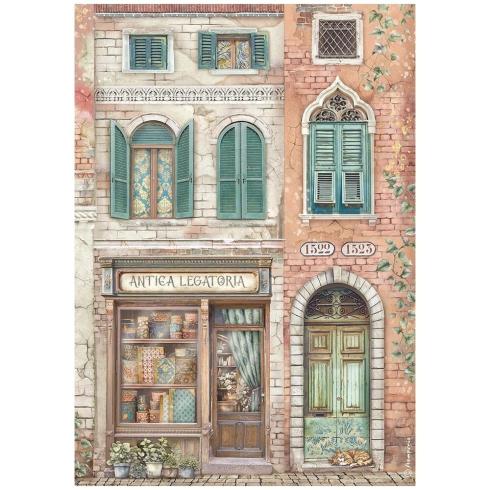 Stamperia - Decopatch Papier "Antica Legatoria" Decoupage A4 - 6 Bogen  