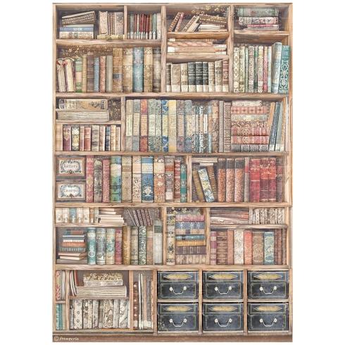 Stamperia - Decopatch Papier "Vintage Books" Decoupage A4 - 6 Bogen  