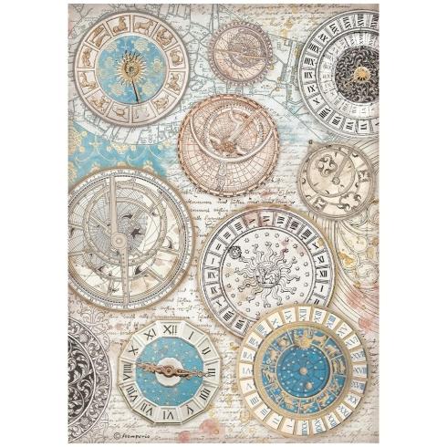 Stamperia - Decopatch Papier "Zodiac" Decoupage A4 - 6 Bogen  