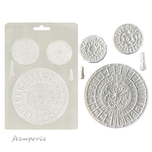 Stamperia - Gießform A5 "Clocks" Soft Mould 