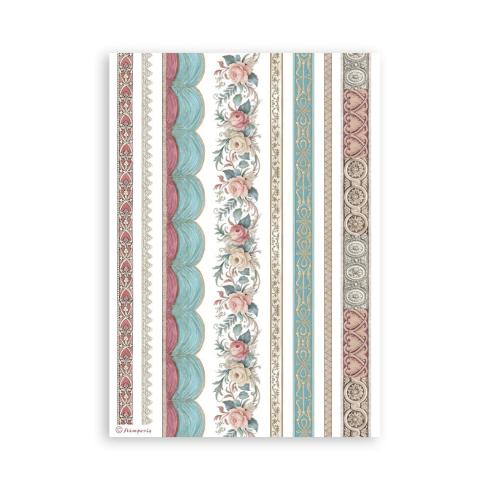Stamperia - Washi Papier "Venice City of Art" Washi Pad 14,8x21cm - 8 Bogen