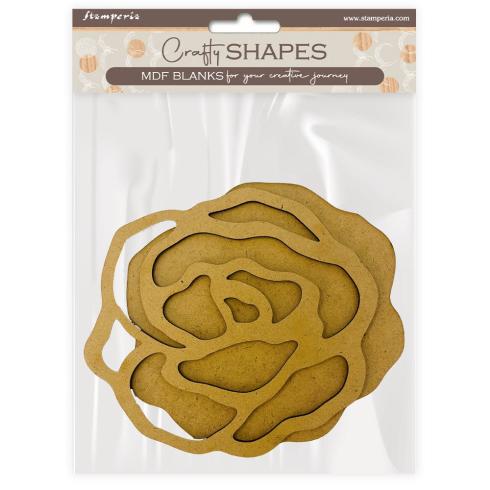 Stamperia - Holzteile "Roses" MDF Crafty Shapes Blanks