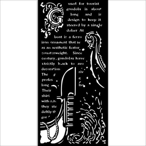 Stamperia - Schablone 12x25cm "Gondola" Stencil