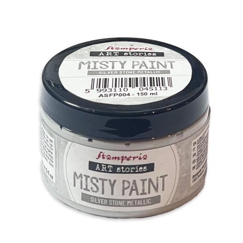 Stamperia - Misty Paint "Metallic Silver Stone" 150ml