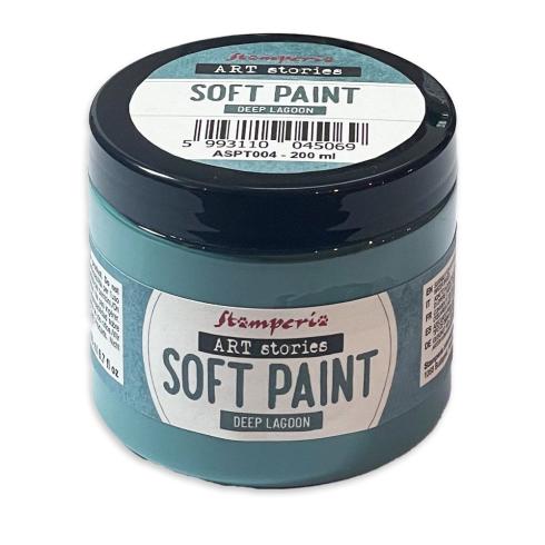 Stamperia - Kreidefarbe "Deep Lagoon" Soft Paint 200ml