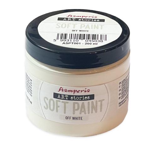 Stamperia - Kreidefarbe "Off White" Soft Paint 200ml