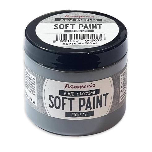 Stamperia - Kreidefarbe "Stone Ash" Soft Paint 200ml