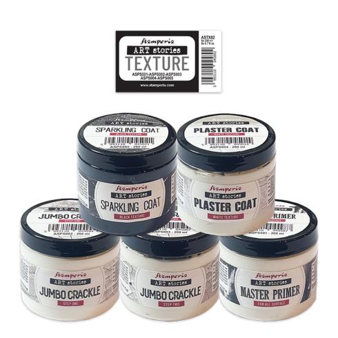 Stamperia - Strukturpasten - Texture Paste Selection 5x200ml