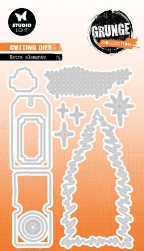 Studio Light - Stanzschablone "Extra Elements" Dies Grunge Collection 