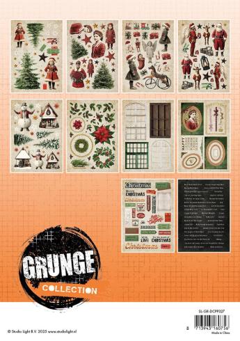 Studio Light - Stanzteile "Grunge" Die Cut Block - 20 Bogen