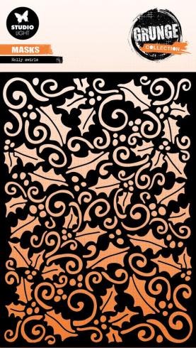Studio Light - Schablone "Holly Swirl" Stencil Grunge Collection