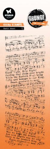 Studio Light - Stempel "Music Sheet" Clear Stamps Grunge Collection