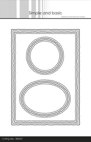 Simple and Basic - Stanzschablone 12,7x17,8cm "Old Paper" Dies