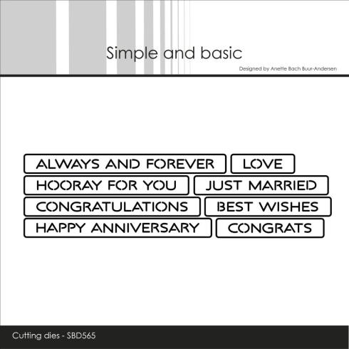 Simple and Basic - Stanzschablone "All-in-one Plate - Love" Dies