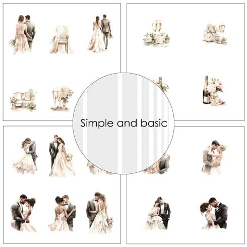 Simple and Basic - Designpapier "All that Love" Paper Pack 6x6 Inch - 24 Bogen 