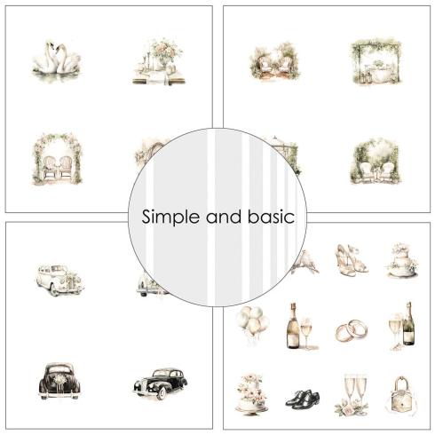 Simple and Basic - Designpapier "All that Love" Paper Pack 6x6 Inch - 24 Bogen 