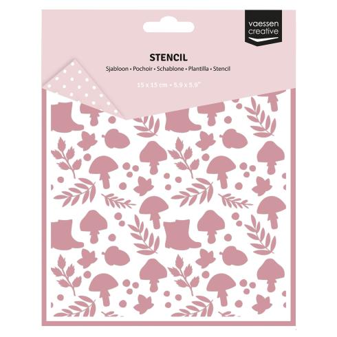 Vaessen Creative - Schablone 15x15cm "Herbstfiguren" Stencil
