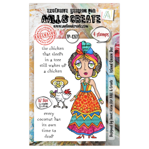 AALL and Create - Stempelset A7 "Island Queen Dee" Clear Stamps