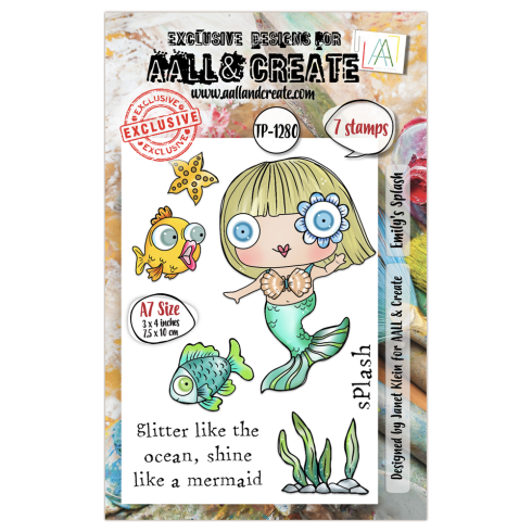 AALL and Create - Stempelset A7 "Emily's Splash" Clear Stamps