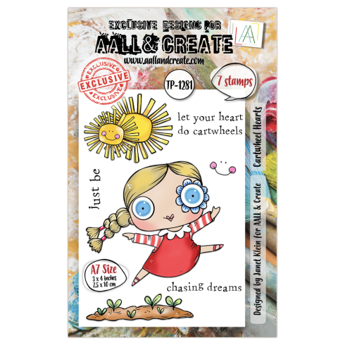 AALL and Create - Stempelset A7 "Cartwheel Hearts" Clear Stamps