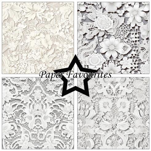 Paper Favourites - Designpapier "Bridal Lace" Paper Pack 12x12 Inch 8 Bogen